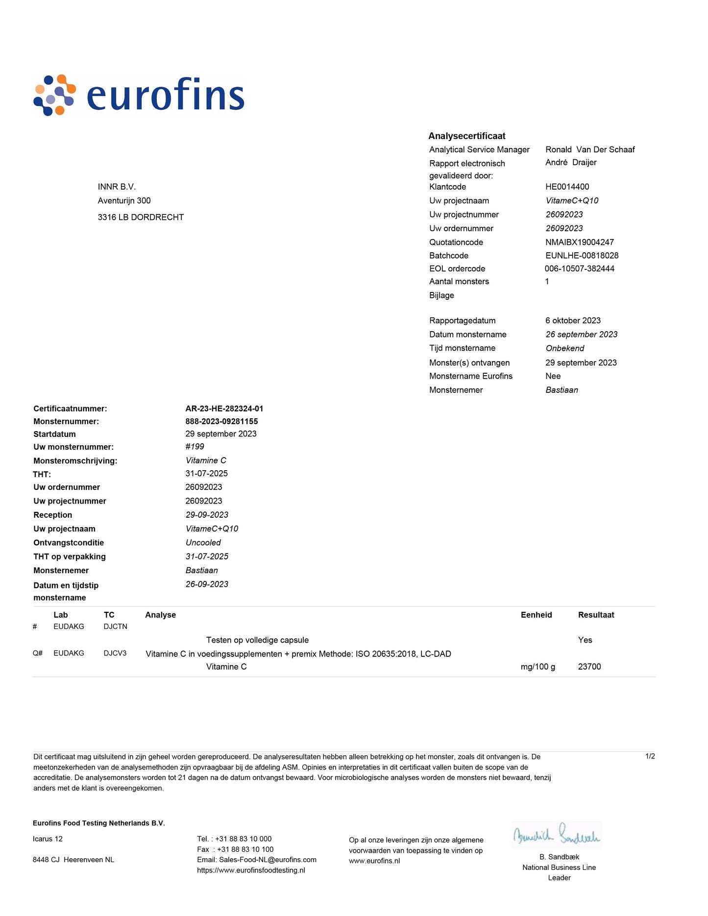 Vitalon-C (natuurlijke vitamine C)