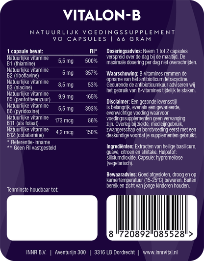 Vitalon-B (natuurlijk vitamine B-complex)
