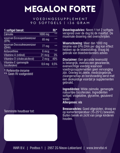 Megalon Forte (100% natuurlijke zalmolie)