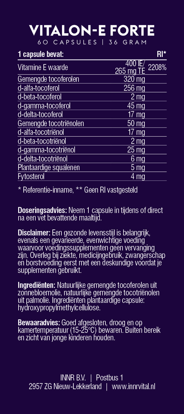 Vitalon-E Forte (complete en natuurlijke vitamine E)