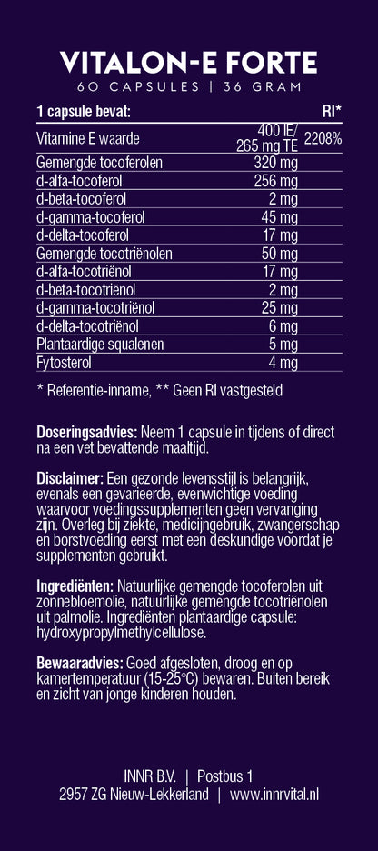 Vitalon-E Forte (complete en natuurlijke vitamine E)